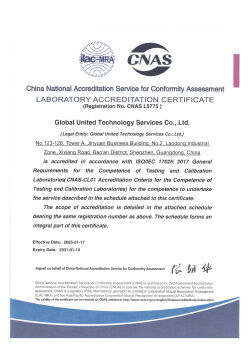 Trung Quốc Global United Technology Services Co.,Ltd. Chứng chỉ