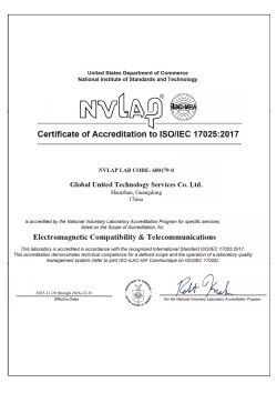 Trung Quốc Global United Technology Services Co.,Ltd. Chứng chỉ