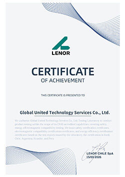 Trung Quốc Global United Technology Services Co.,Ltd. Chứng chỉ